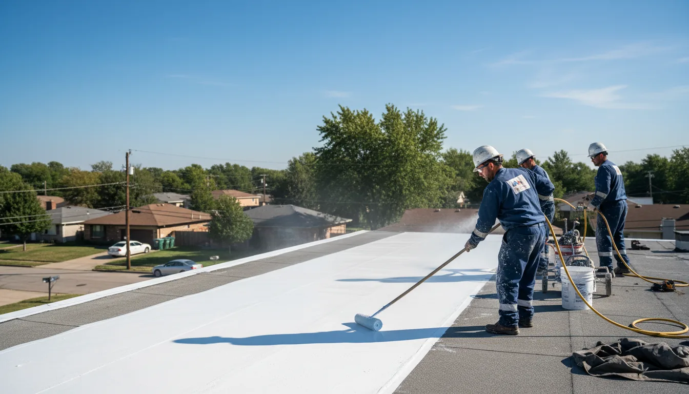 Commercial roof coating in Glenville, PA near me